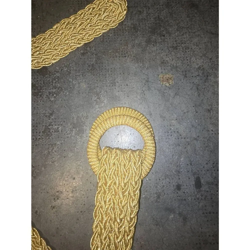 Braided Gold Metallic abelt